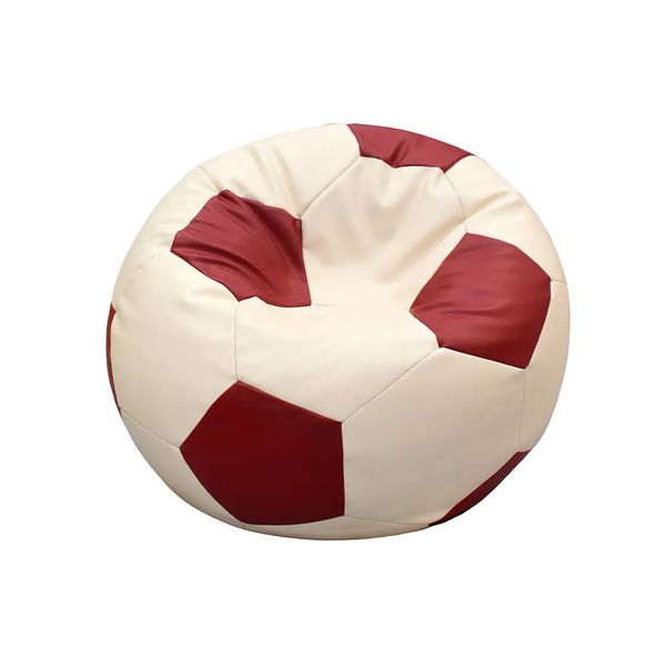 PUFF SOCCER CHICO CREMA/ROJO