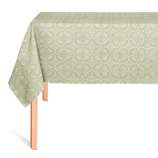 Cubremesa Encaje Eco Selecto Floral Marron
