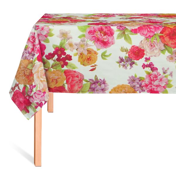 Cubremesa Transp Pvc Patron De Rosas
