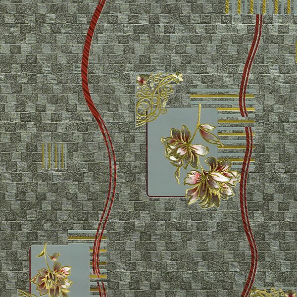 Hule Satin Bouquet Gris