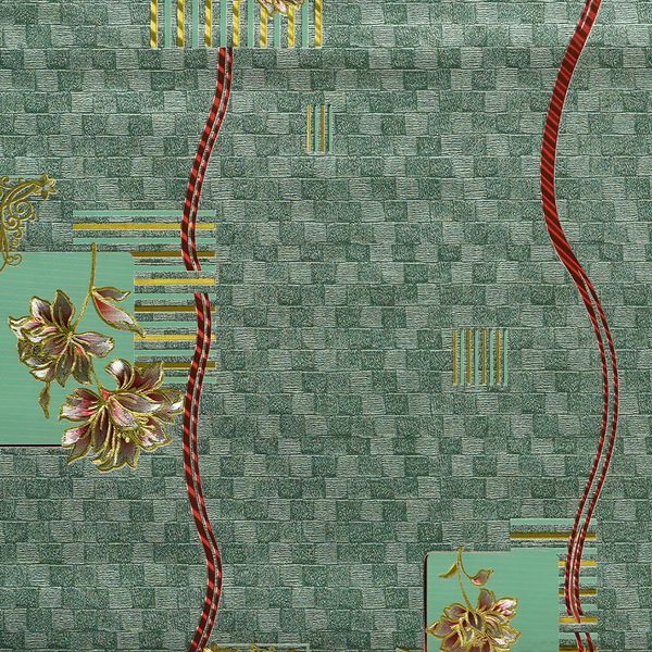 Hule Satin Bouquet Verde