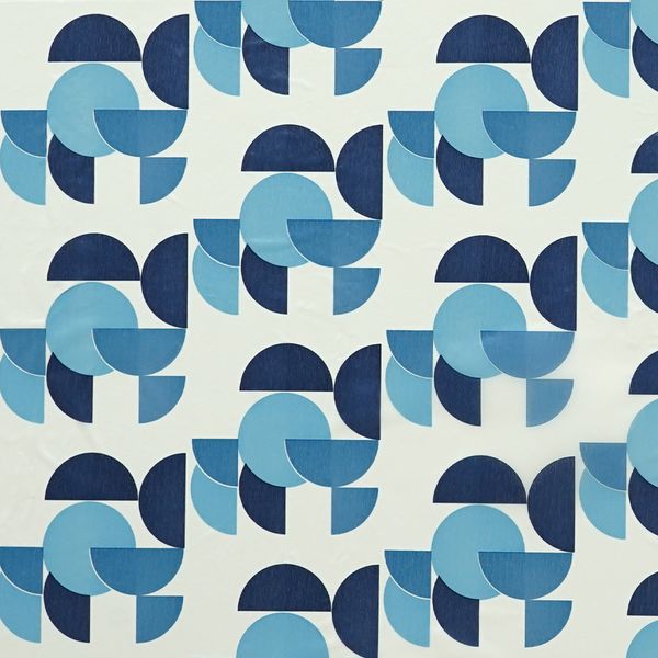 Cortina Pvc Luna Azul 13