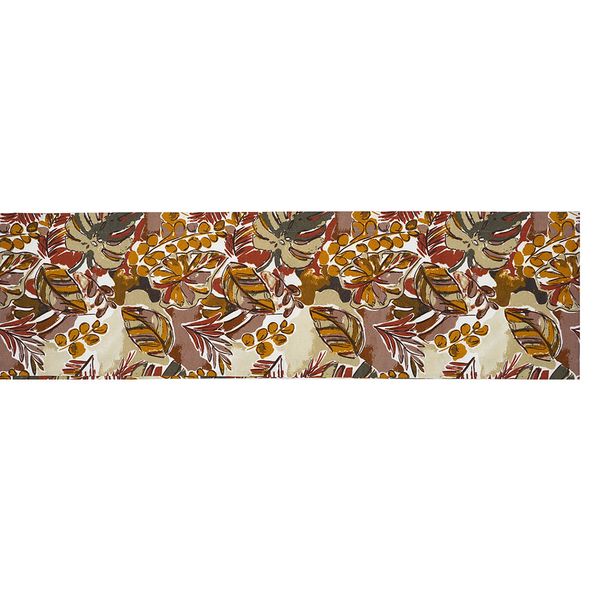 Camino De Mesa Antifluido Floral Terra 220X30Cm