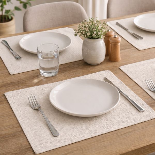 Individuales Antifluido Beige X4Pzs 30X45Cm