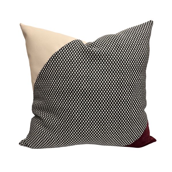 Cojin Otoño Mineral Quadrum Black Snow 55X55Cm Ne/Vi