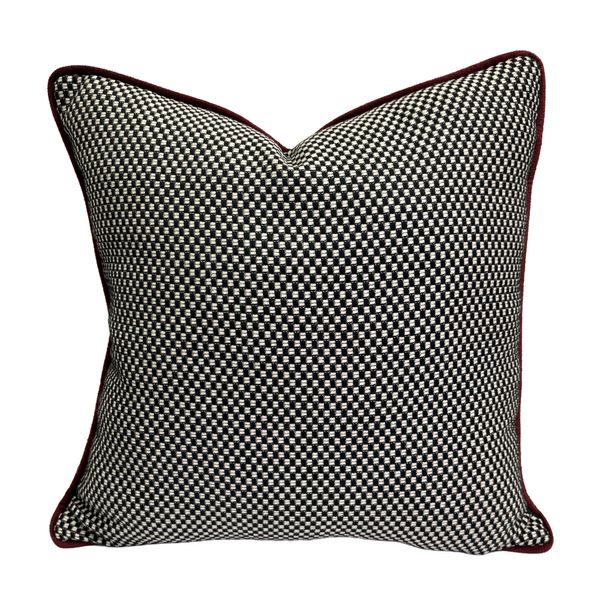 Cojin Otoño Mineral Quadrum Black Snow R. Burd 55X55Cm Ne/Vi