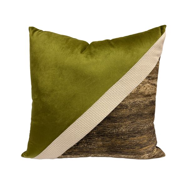 Cojin Materia Viva Verona Verde Br Degrade 55X55Cm Verde Oliva
