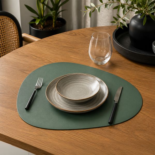 Individual X 6Pzs Ovalado 36.5X45 Cm Verde (Stpg004-Sd)