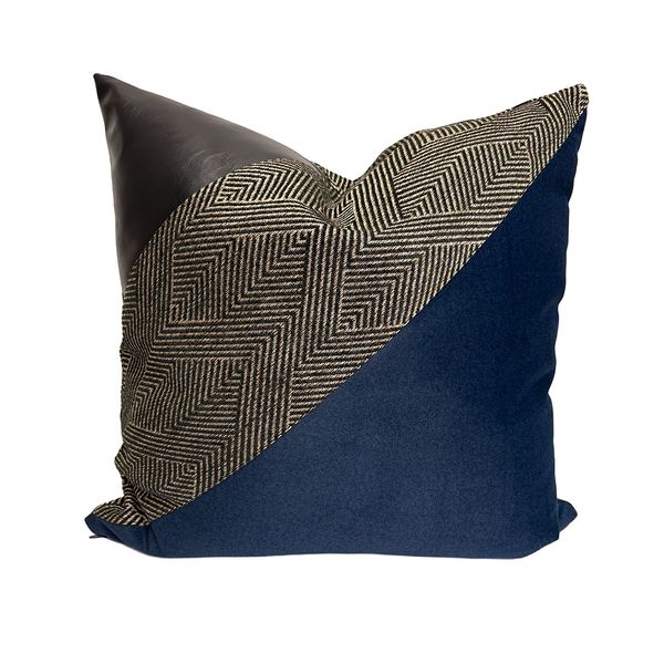 Cojin Esencia Invernal Dune Negro Degrade 55X55Cm Azul