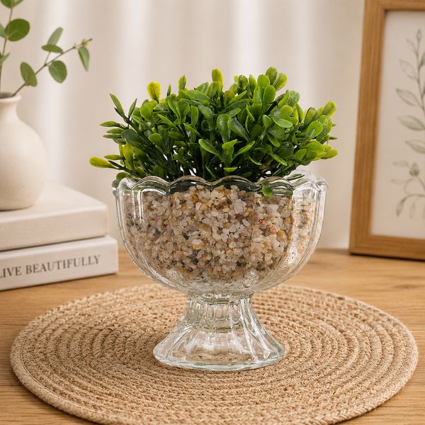 PLANTA ARTIFICIAL C/MACETERO 10X10X10CM VERDE (FLW38-027B)