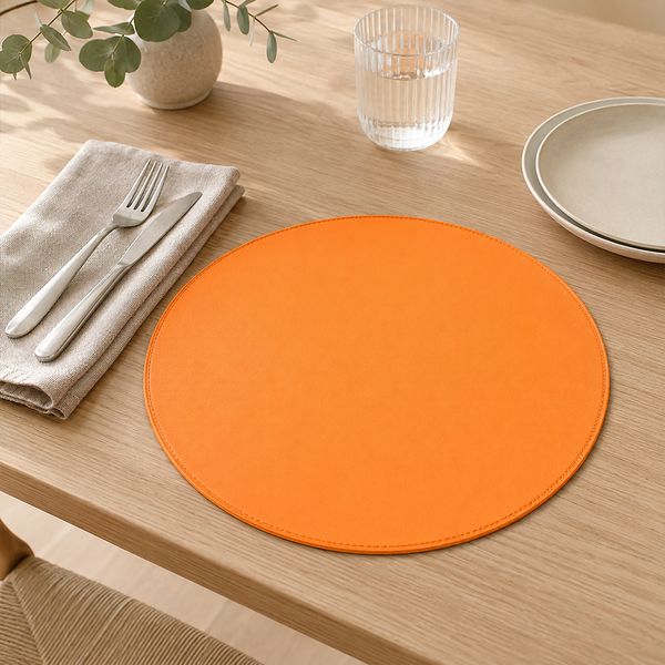 Individual X 6Pzs Circular 38 Cm Naranja (Stpg005-Y)