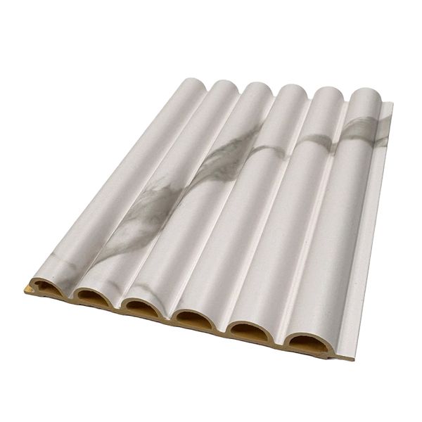 Wall Panel Wpc Curve 290X15.8X1.5 Cm Calacatta Nube