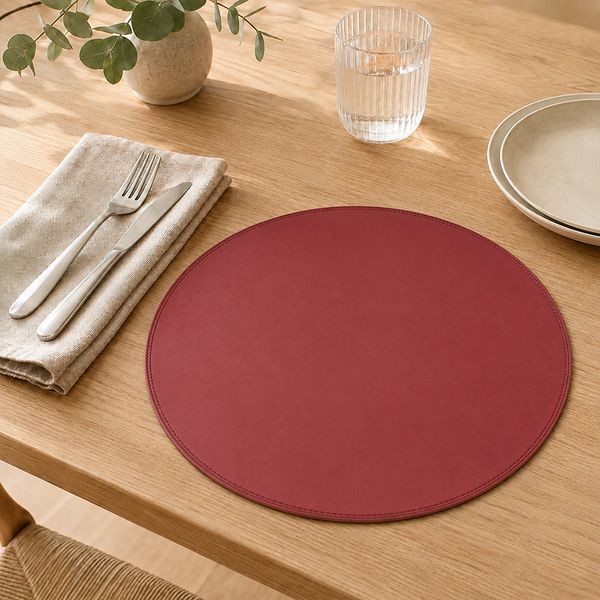 Individual X 6Pzs Circular 38 Cm Vino (Stpg001-Y)