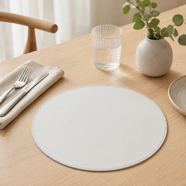 Individual X 6Pzs Circular 38 Cm Gris (Stpg002-Y)