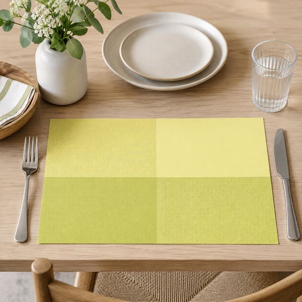 Individual X 6Pzs Rect Cuadro 30X45 Cm Verde (St210388)