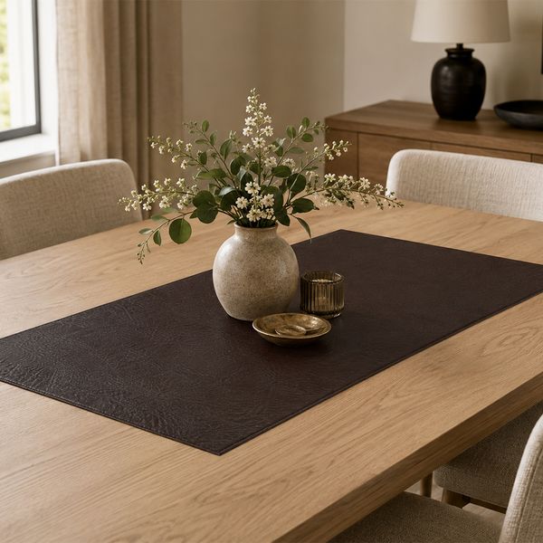 Camino De Mesa Antifluido Tierra Noble Cua 75X32Cm Cafe