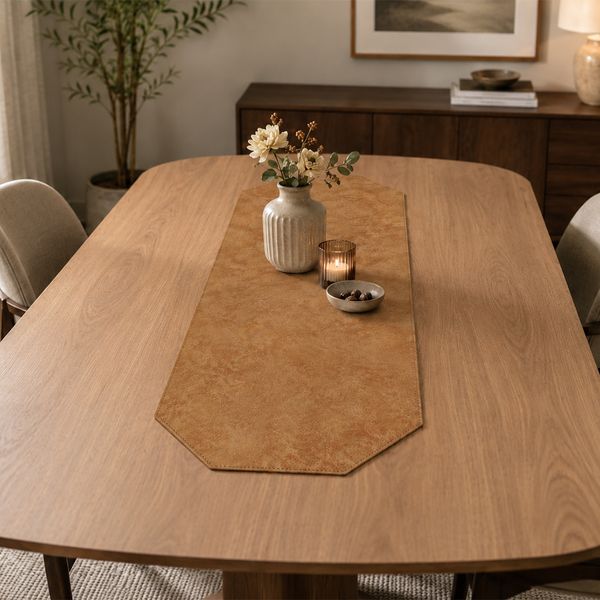 Camino De Mesa Antifluido Tierra Noble Oct 75X32Cm Beige