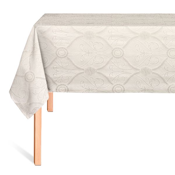 Cubremesa Encaje Eco Patron Encanto Beige