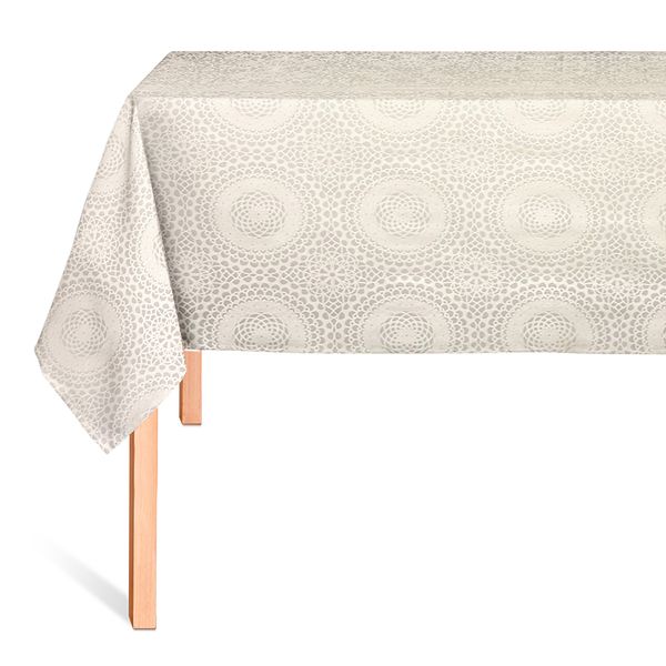 Cubremesa Encaje Eco Charcos Beige