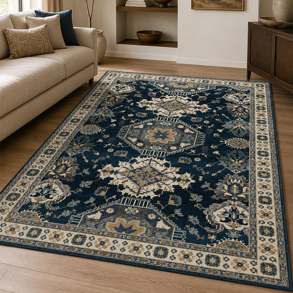 Alfombra Jasmine 1.6X2.3M Azul