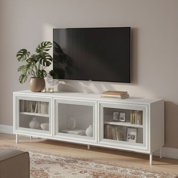 Stand Tv Oslo 0.48 X 1.36 X 0.35 Mts Blanco
