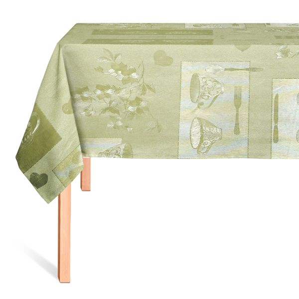 Hule Golden Tazas Dorado