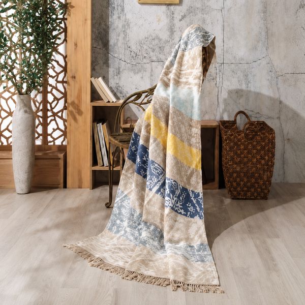 Manta Aria 200X220Cm Azul (106B)