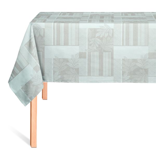 Cubremesa Encaje Pvc Palmeras Beige