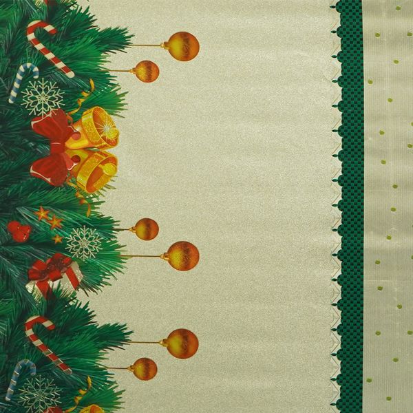 Hule Satin Compartir Navideño Gris