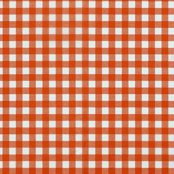 Hule Franela Cuadritos Terry Naranja