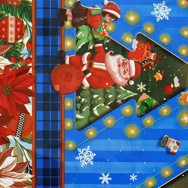 Cubremesa Plain Pvc Intercambio Navideño Azul