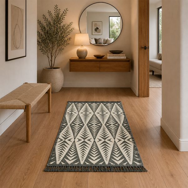 Alfombra Sueños Brillantes 80X150Cm Blanco/Gris (518A)