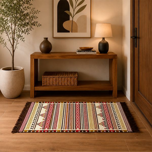 Alfombra Kasbah 80X150Cm Burgundy (522A)