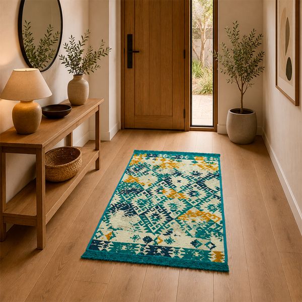 Alfombra Mare 80X150Cm Azul (165A)