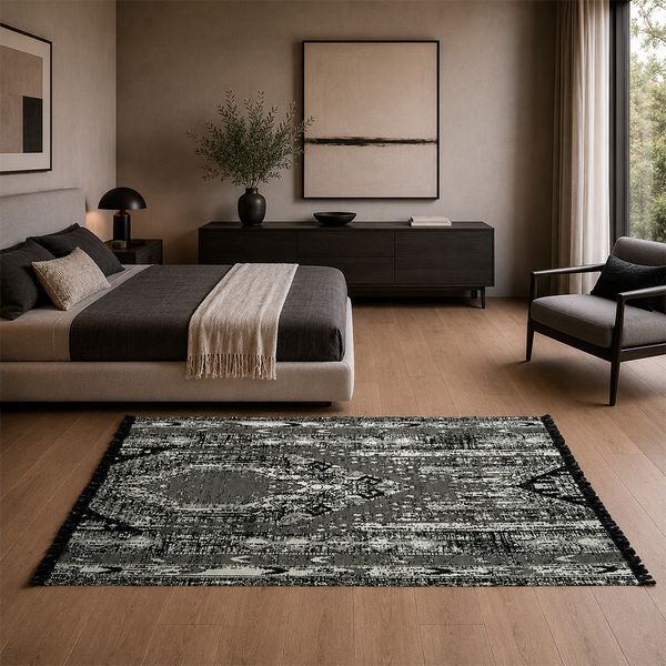 Alfombra Brisa Nomada 160X250Cm Negro (160A)