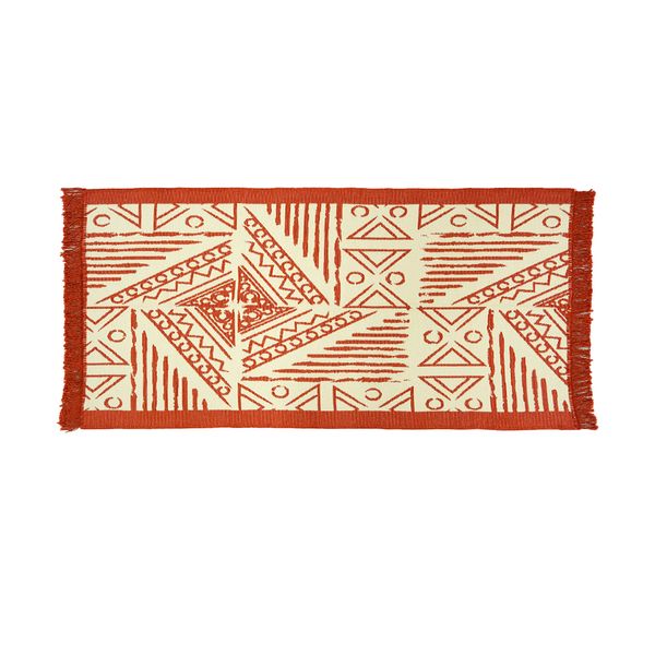 Alfombra Aurora Bohemia 80X150Cm Blanco/Terracota (510B)