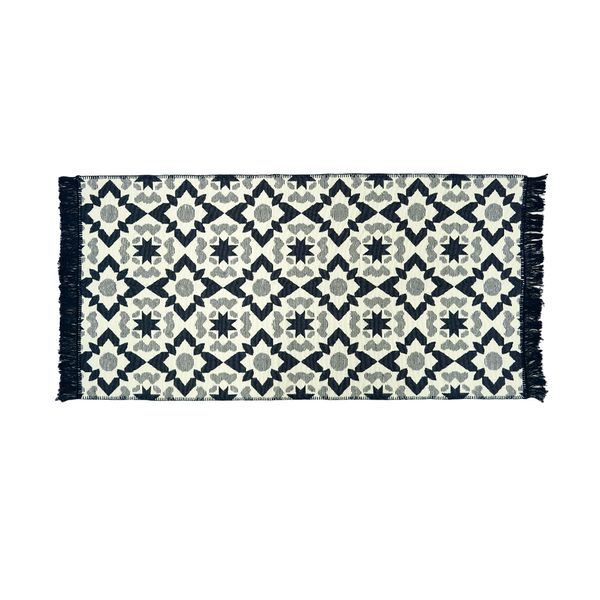 Alfombra Alabama 80X150Cm Blanco/Azul (527B)
