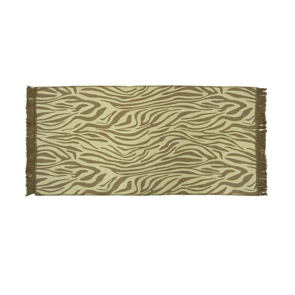 Alfombra Cebra 80X150Cm Crema/Arena (530B)