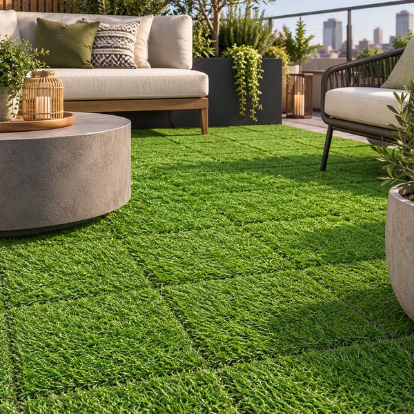Baldosa Deck Grass 30 X 30 X 2.2 Cm