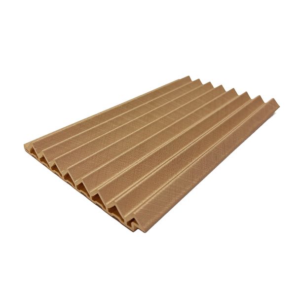Wall Panel Wpc Geo 290X12.2X1.41 Cm Rose Gold