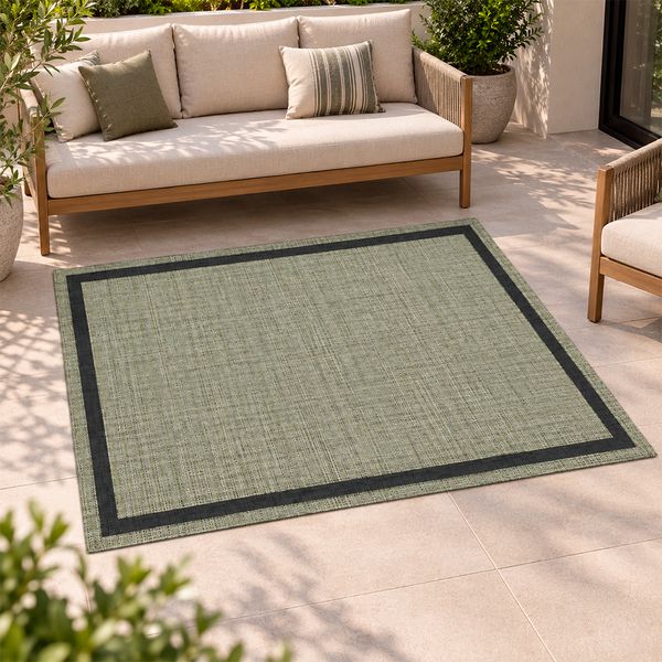 Zeletto Alfombra P/Exterior Ankara 1.40 X 1.70 Beige Azabache