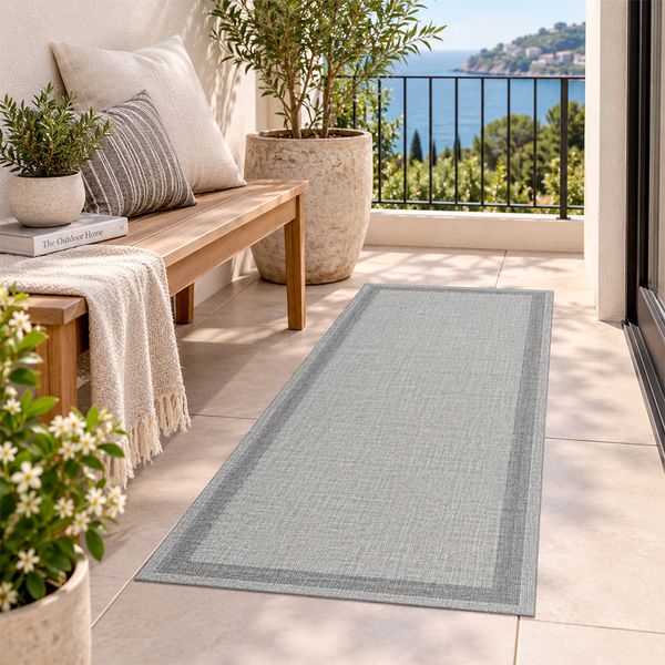Zeletto Alfombra P/Exterior Ankara 0.60 X 1.40 Gris