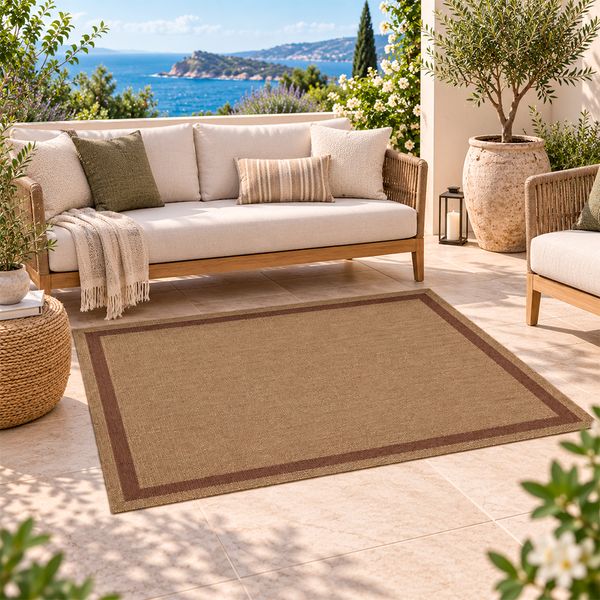 Zeletto Alfombra P/Exterior Ankara 1.40 X 1.70 Mocca Perlado