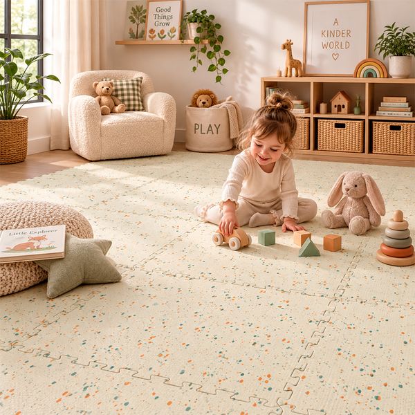 Piso Eva Foam Confetti Pack 6Pzas 60X60Cm 15Mm