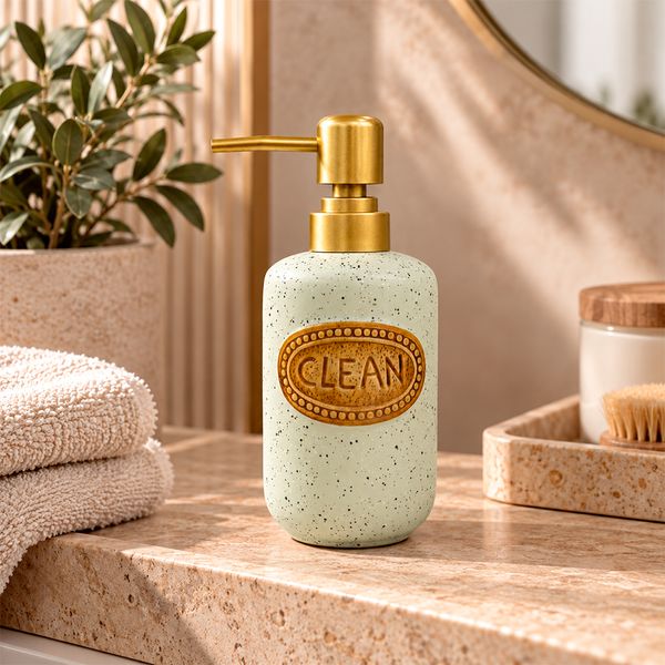 Dispensador De Jabon Tierra Noble Cele/Dorado (Hme135-09)