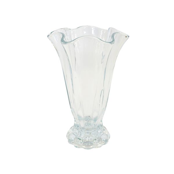 Florero De Vidrio Decorativo Clasico Transparente (E199-033)