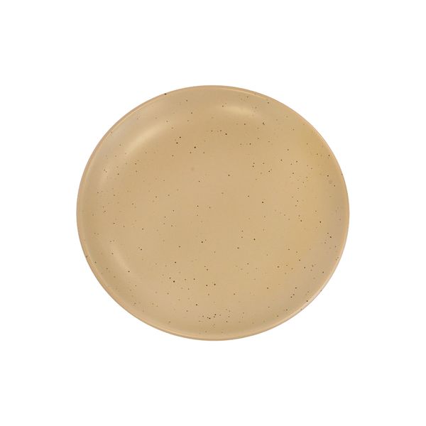 Plato De Porcelana Mediano Ceniza 25.5X25.5X3Cm Gris (12-19Mbr)