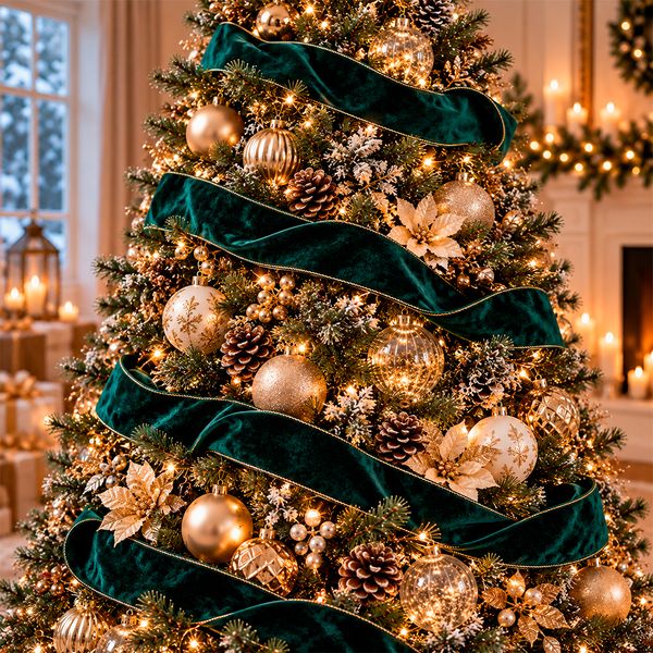 Cinta para Árbol Satinado 45mts Verde