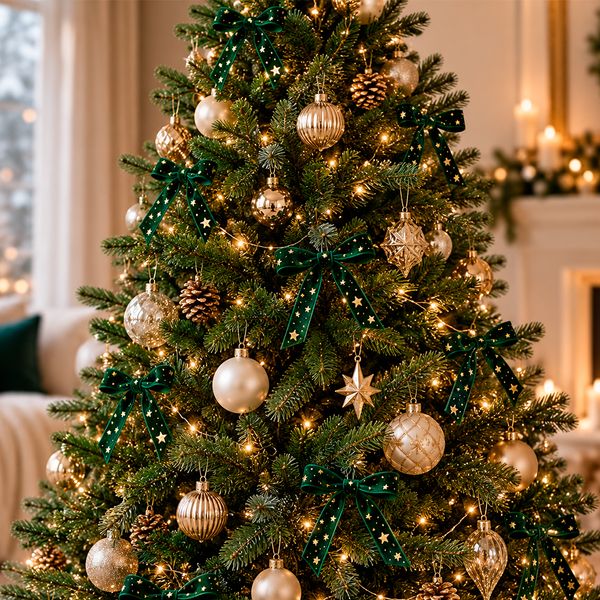 Cinta para Árbol Estrella 2.5 x 90 cm Verde