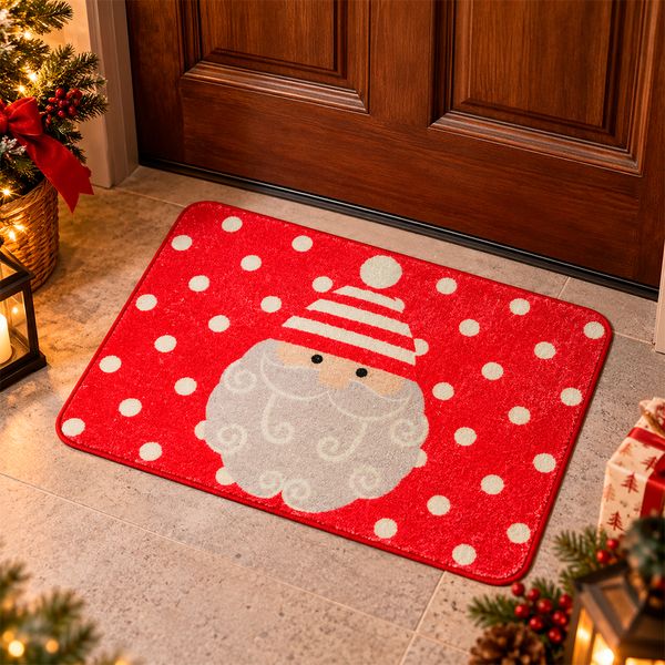 Tapete Navideño Claus 40 x 60 cm Rojo